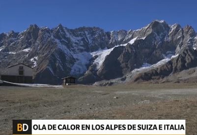 Ola de calor en los Alpes