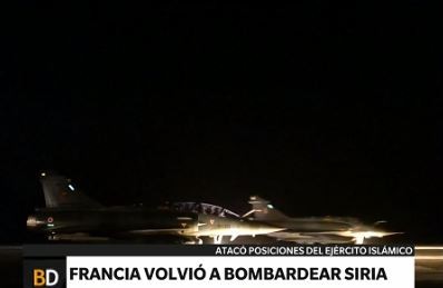 Segundo bombardeo intensivo francés a Siria