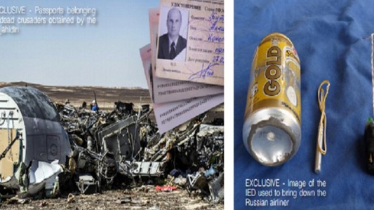Así es la bomba que el Estado Islámico usó para derribar el avión ruso