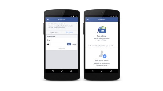 Facebook limitará las actualizaciones de ex parejas
