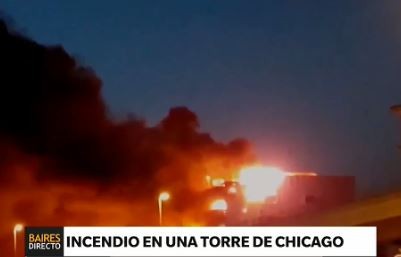 Incendio en una torre de Chicago