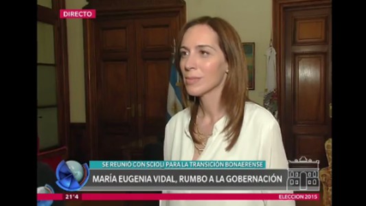 Telefe Noticias, a solas con María Eugenia Vidal