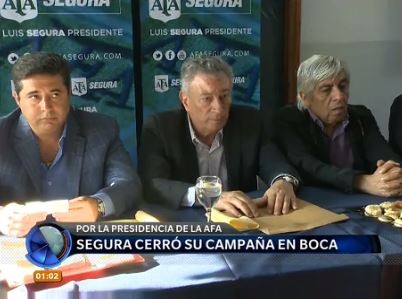 Segura cerró campaña en Boca