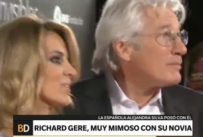 Richard Gere presentó a su novia 34 años menor que él
