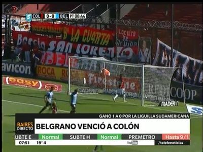 Colón perdió en Santa Fe con Belgrano