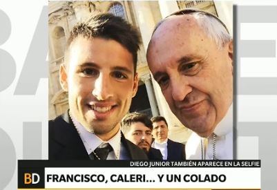 La foto de Calleri con el Papa