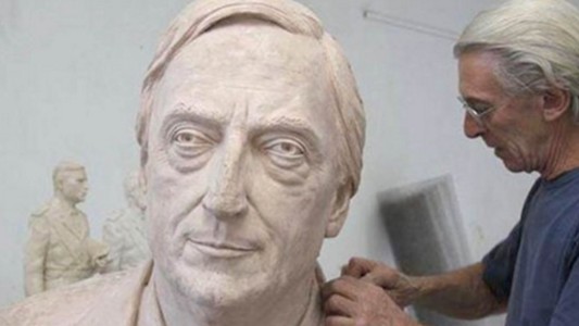 Así es el busto de Néstor Kirchner que se inaugura hoy