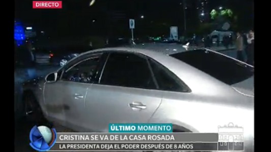 Cristina Kirchner se va de la Casa Rosada