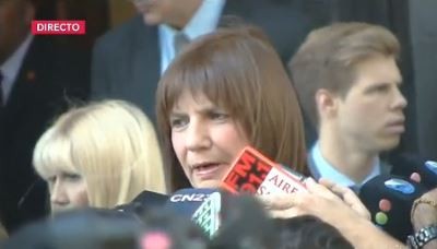 Patricia Bullrich garantiza "tranquilidad" en la asunción de Mauricio Macri