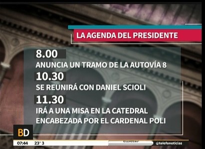 La agenda de Macri en su primer día de trabajo