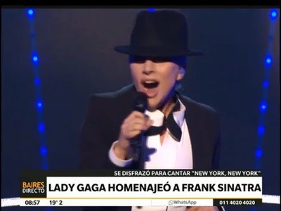 Homenaje de Lady Gaga a Frank Sinatra