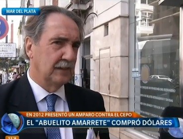 El "abuelo amarrete" compró dólares