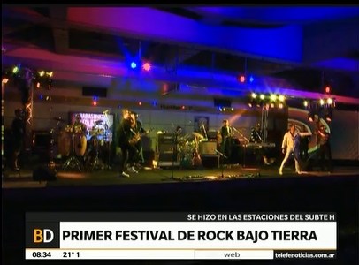 Primer festival de rock bajo tierra