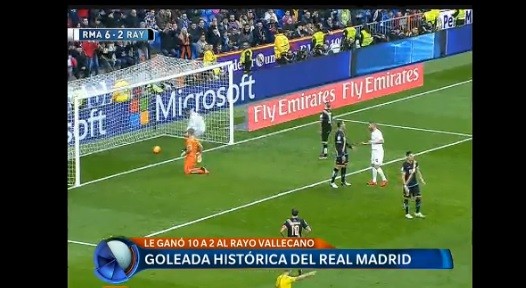 Goleada histórica del Real Madrid