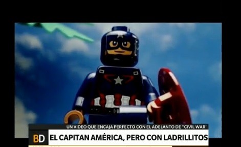 El Capitán América, pero con ladrillitos