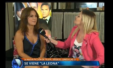Telefe Noticias, con los protagonistas de "La Leona"