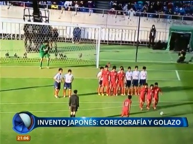 Un invento japonés, coreografía y golazo