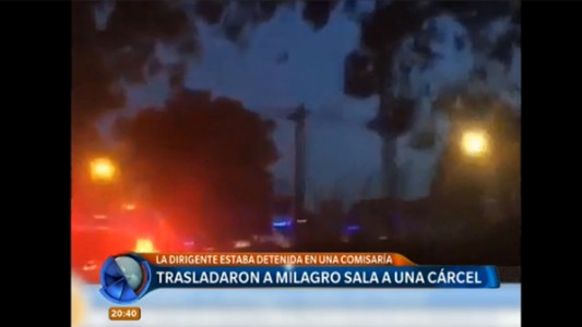 Trasladaron a Milagro Sala a una cárcel común