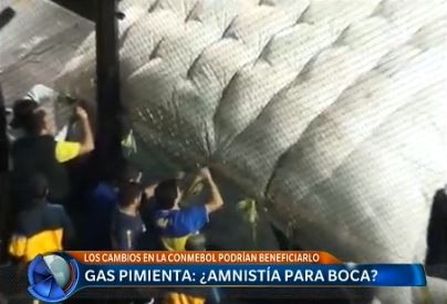 Gas pimienta: ¿amnistía para Boca?