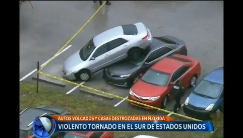 Un tornado provocó destrozos en La Florida, Estados Unidos