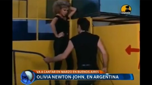 Olivia Newton-John, en Argentina