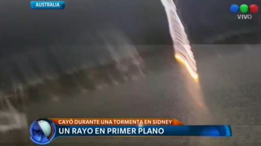 Australia: un rayo en primer plano