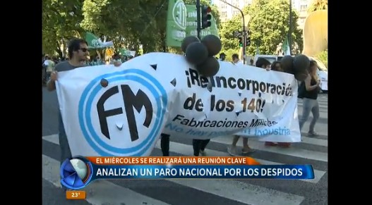 Analizan un paro nacional por los despidos