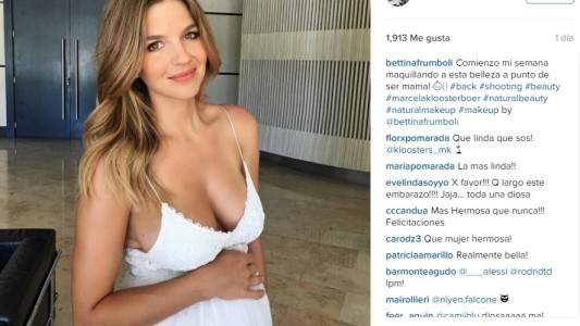 Marcela Klosterboer, a punto de ser mamá: pancita y escote hot