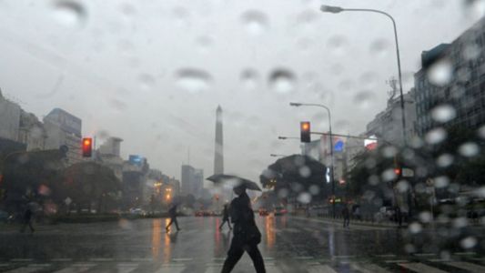 Alerta por lluvias y tormentas intensas en Capital Federal y alrededores
