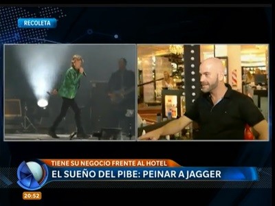 El peluquero de Jagger en la Argentina