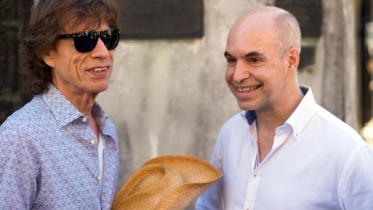 El encuentro de Mick Jagger con Rodríguez Larreta antes del último recital de los Stones