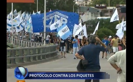 Aprobaron el protocolo para el control de piquetes