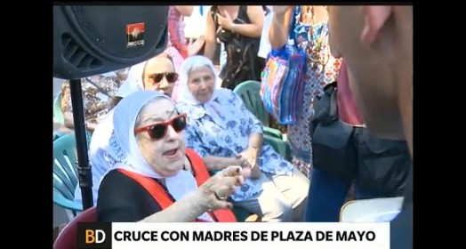 Hebe de Bonafini se enfrentó a la policía: "Nadie nos va a sacar de la Plaza"