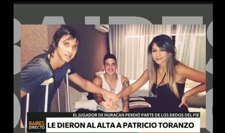 Le dieron el alta a Patricio Toranzo