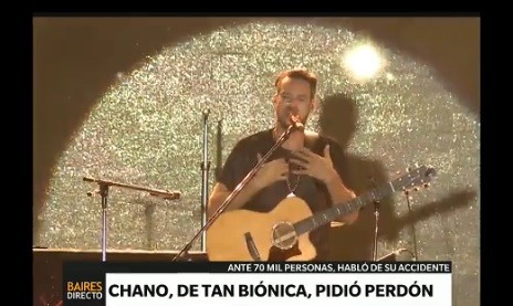 Chano pidió perdón ante 70 mil personas