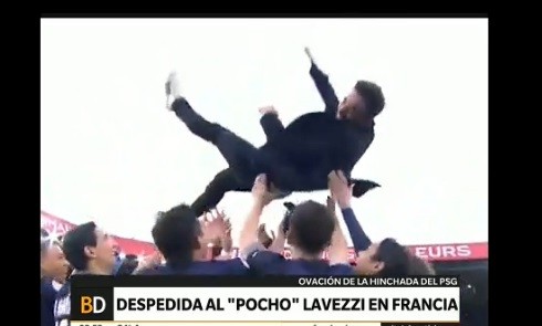 Despedida al "Pocho" Lavezzi en Francia