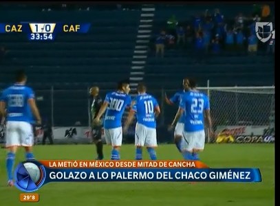 Golazo a lo Palermo del "Chaco" Giménez