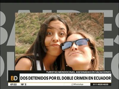 Dos detenidos por el crimen de las turistas argentinas en Ecuador