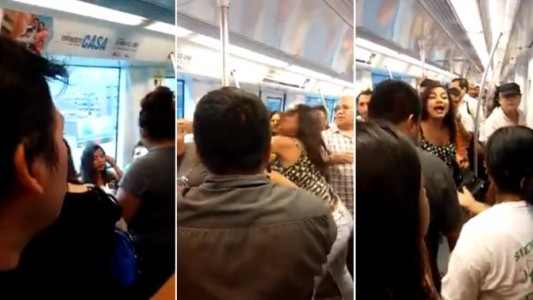 Video: golpean y escrachan a una mujer que no cedió el asiento en el subte de Lima