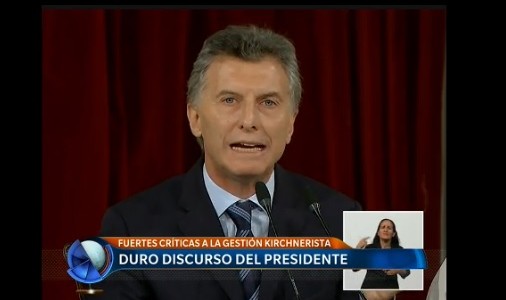 Macri inaugura el período de sesiones ordinarias