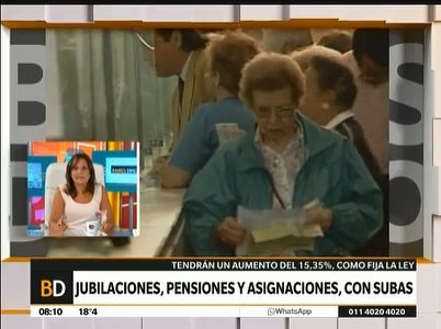 Subas en las Jubilaciones, pensiones y asignaciones