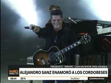 Alejandro Sanz enamoró a los cordobeses