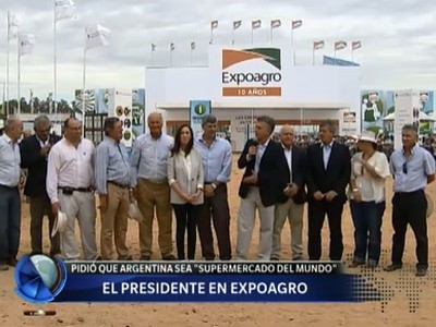 Macri: "Que Argentina sea el Supermercado del mundo"