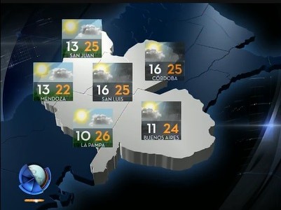 Viernes nublado con máxima de 24 grados