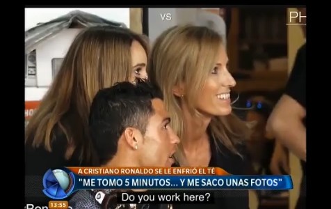 Ronaldo se toma 5 minutos, pero no el té