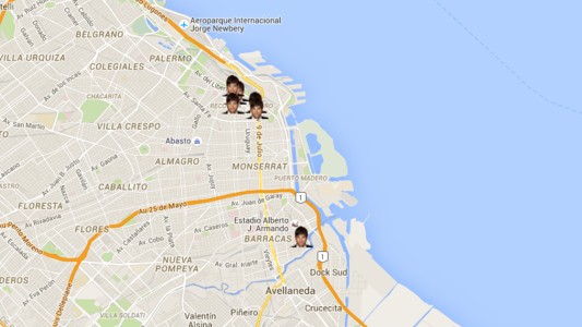 Ashton en Buenos Aires: el mapa de los lugares que visitó el actor