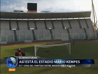 Así está el estadio Mario Alberto Kempes