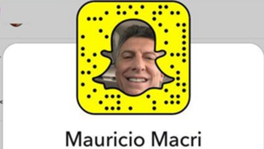 Mauricio Macri anunció su llegada a Snapchat