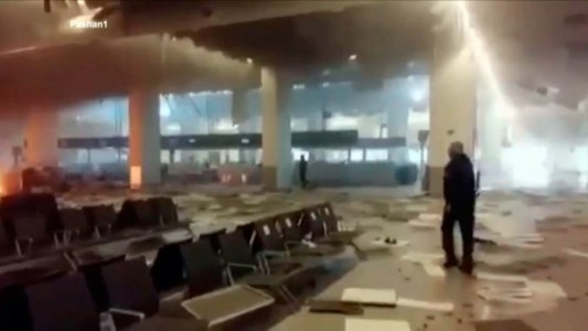 Video casero: así estaba el aeropuerto de Bruselas tras la primera explosión