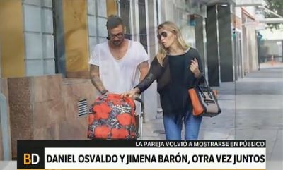 Daniel Osvaldo y Jimena Barón, otra vez juntos
